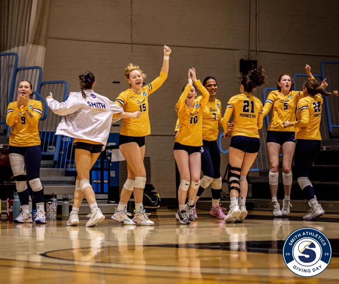 Today is the 2025 Athletics Giving Challenge!

Give now to support Smith’s student-athletes!

Make your impact: www.givecampus.com/jrq1ej