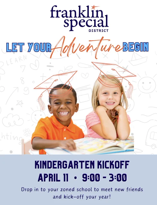 Boy and girl on flyer.