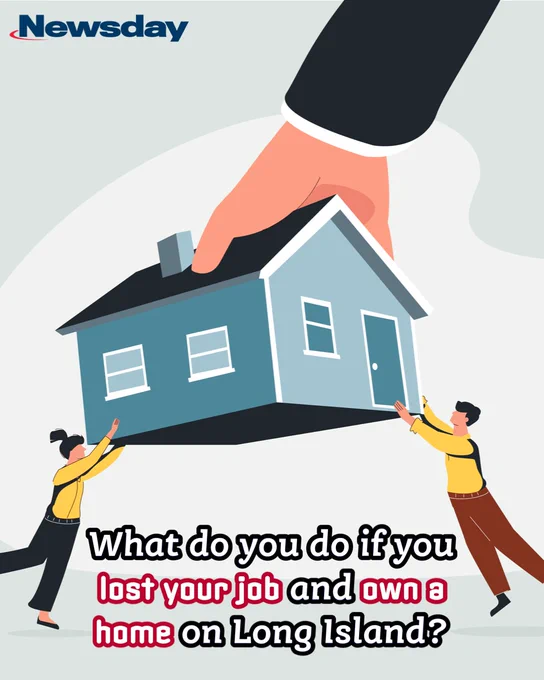With an erratic stock market and little financial assistance, Long Islanders who lose their jobs need to strategize so they don't lose their homes too. Credit: Getty Images/iStockphoto/RedVector