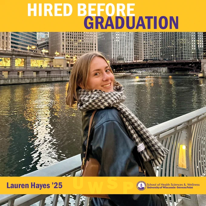 #HiredPointers: Lauren Hayes ’25
Major: Family and Consumer Sciences - Teacher Education (@uwsp_health; @uwspeducation)
Organization: La Crosse Central High School (@lacrosseschools) - La Crosse, Wis.
Position: Family and Consumer Sciences Teacher

Have you been hired before graduation? Email cps@uwsp.edu and tell us all about it! #UWSP #UWSPhealthhired #UWSPeducationhired #SayYesToFCS 