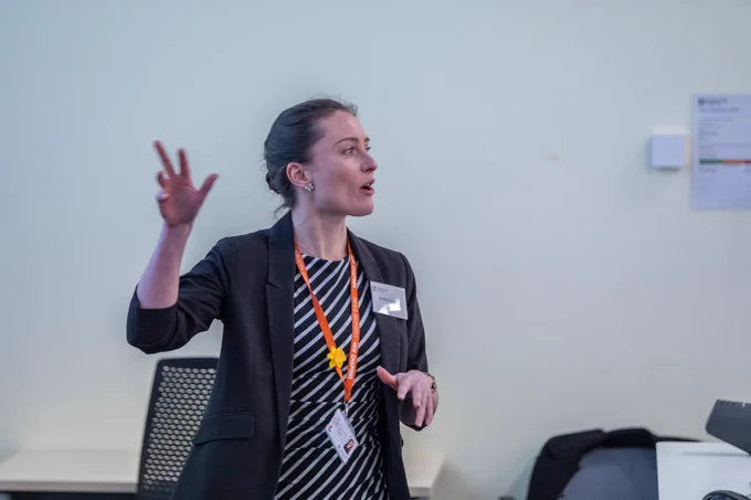 Jess presents her research