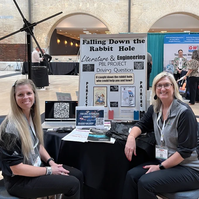 EMS teachers, Abbi Richcreek & Laurie Thompson, presented at the poster session at the International Technology & Engineering Educator Association conference. 