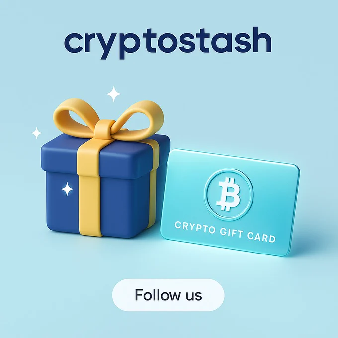Want one of the first cards?

We're launching soon in the UAE 🇦🇪
And we’re giving early followers first access   a surprise 👀

🟣 Follow @crypto4stash
📢 Stay tuned
🎉 Be first to gift Bitcoin IRL.

#Cryptostash #GiftCrypto #BitcoinIRL #CryptoGiveaway #CryptoMadeEasy #Web3UX [img:XLoDv9Ud9]