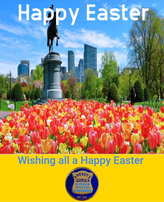 Wishing all a Happy Easter! Enjoy the time with your family & friends. A special #ThankYou to all those working today that ensure a safe day for all.