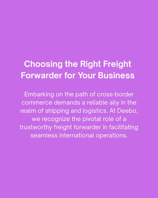 Choosing the Right Freight Forwarder for Your Business: Expert guidance for optimized logistics
