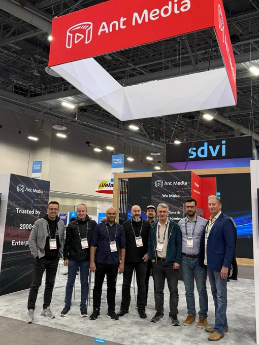 SyncWords ultra-low latency AI-driven captioning, subtitling and audio translations (aka AI voice dubbing) for live streams and broadcasts at Ant Media booth during NAB 2025