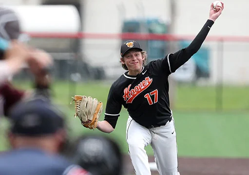 Tanner Ware, North Canton Hoover. Photo credit: Canton Repository.