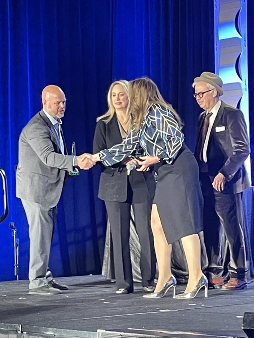 Congratulations Nathan Miller & Vanessa Wrenn for being awarded 2025 CoSN Excellence in Public Service Award, which recognizes National, state or local officials who have promoted use of safe/secure tech as tool to improve teaching & learning