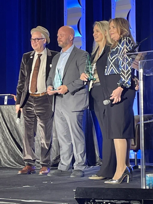Congratulations Nathan Miller & Vanessa Wrenn for being awarded 2025 CoSN Excellence in Public Service Award, which recognizes National, state or local officials who have promoted use of safe/secure tech as tool to improve teaching & learning