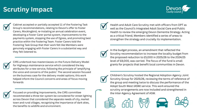 Page 3 of the 2024/25 Scrutiny Annual Report including Scrutiny Impact