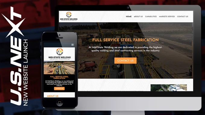Mid-State Welding homepage screenshot