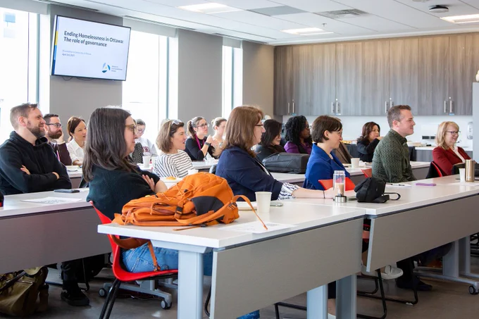 Participants at the #OPPRO's Conference of the Pop-Up Lab on Housing and Homelessness