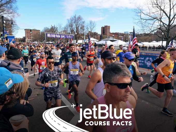 Photos of participants at the Start of the 2024 Boston 5K