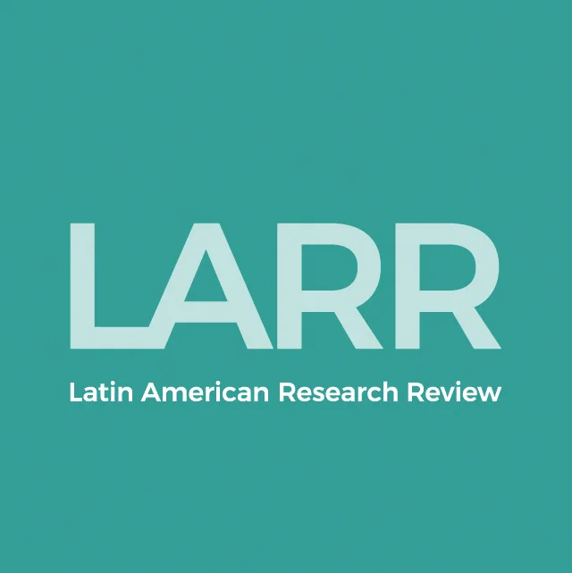 Logo of the Latin American Research Review on a teal background.