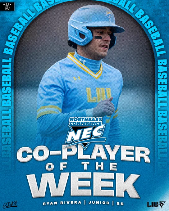 NEC BASE Co-Player of the Week (4/15)
Ryan Rivera, LIU