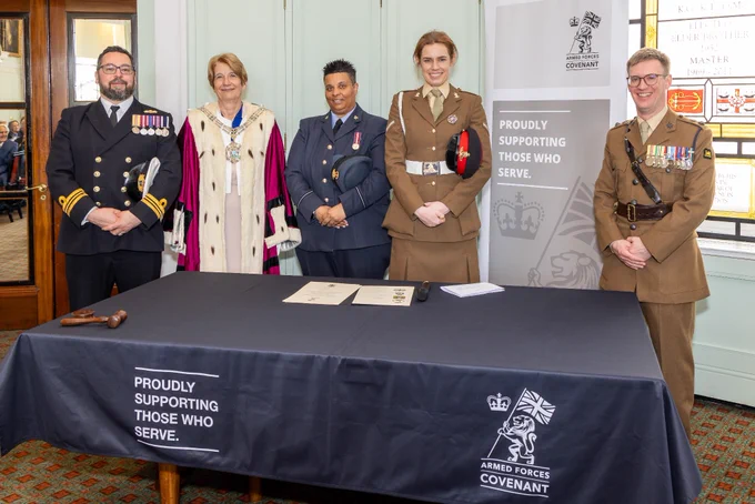 Signing the Armed Forces Covenant 