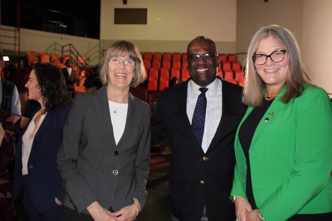 President Coleman with County Executive Jenkins and New City Parks ED Harvey