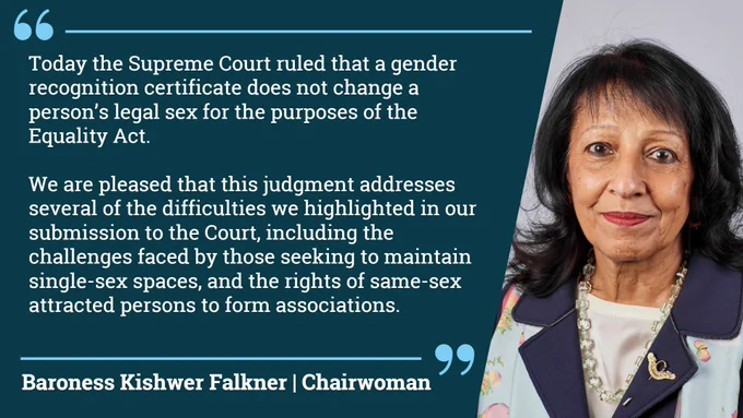Chairwoman Statement