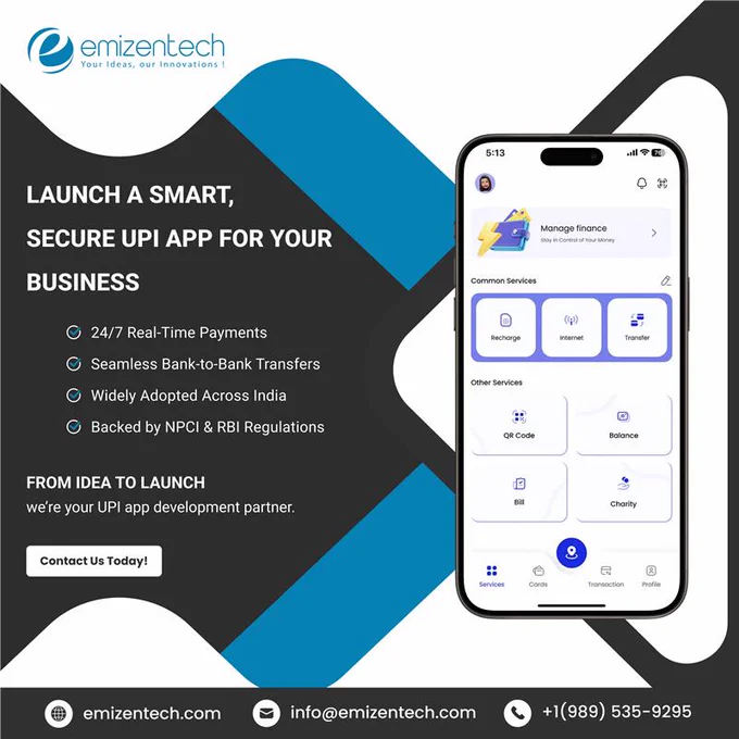 UPI App Development | EmizenTech