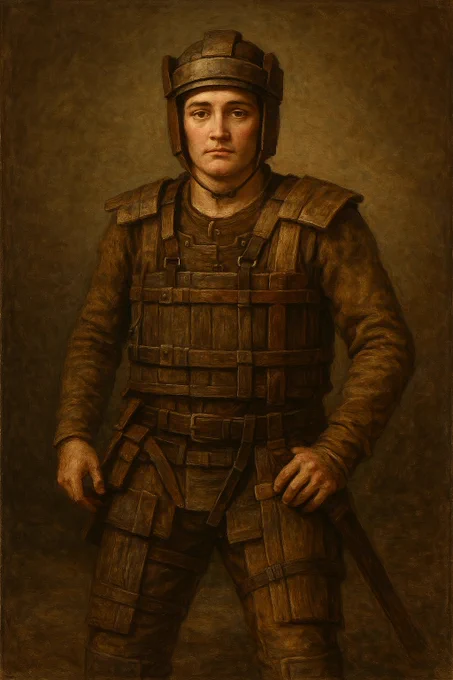 visual representation of a portrait of a old looking mf in Rust when he's flexing that he played rust back in legacy days.