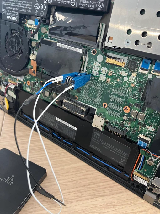 For the Lenovo T470, a SPI flash shares the SPI bus with the TPM