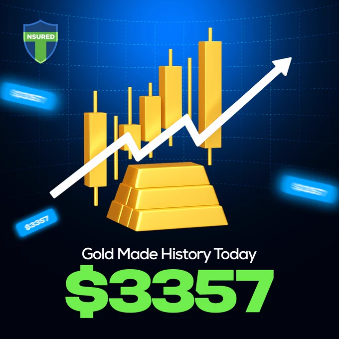 🚨 Gold Just Made History! 🚨
Touched a record-breaking $3357 today! 💰

Are you positioned to profit or just watching from the sidelines? 👀
With Nsured Trading, you don’t just trade — you trade smart, safe, and secure. 🛡️📈

#NSuredTrading #GOLD #AllTimeHigh #Forex #Stock