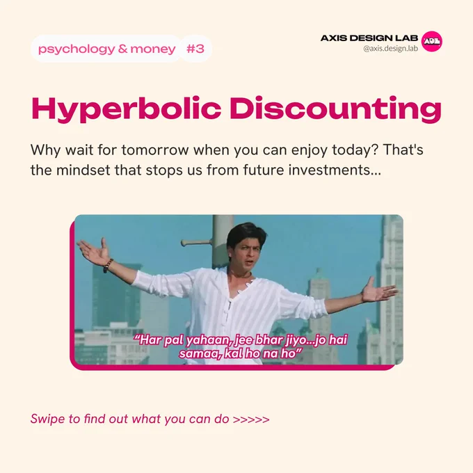 Alt= Hyperbolic discounting stops you from making future investments. 