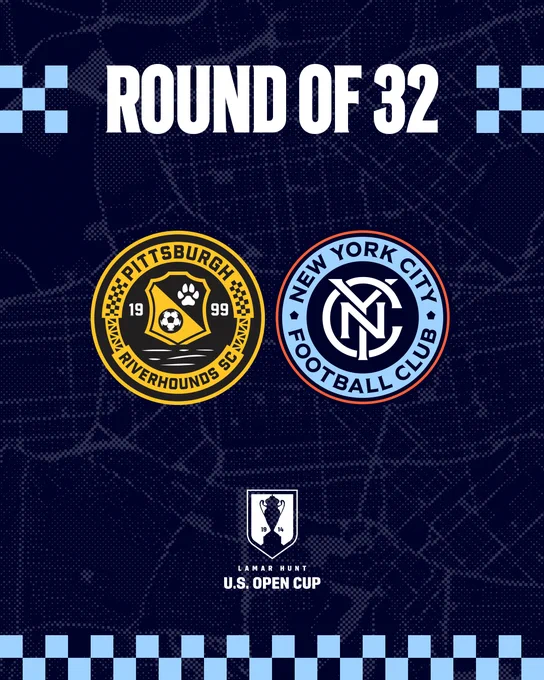 We will face the Pittsburgh Riverhounds in the Round of 32. 