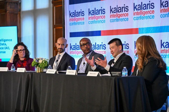 Panelists at the Kalaris Intelligence Conference engaged in discussion.