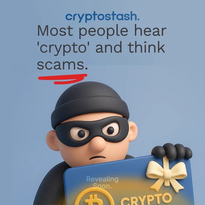 😬 Problem: Most people hear crypto and think… scam.

🔍 Confusing apps.
😵‍💫 Sketchy platforms.
🕵️‍♂️ Too much trust needed.

🎁 Solution? Show them something they recognize:

💳 A secure, real-world gift card.

Let them see crypto — not just hear about it.

#CryptoGiftCard  [img:bYjJjdgOT]