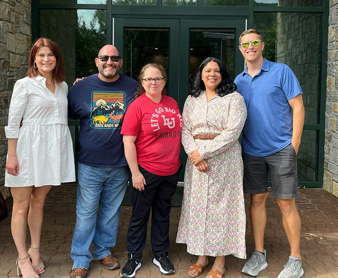 Left to right: Cecilia Orphan, co-director; Andrew Koricich, executive director; Alisa Hicklin Fryar, co-director; Vanessa A. Sansone, co-director; and Kevin R. McClure, co-director.
