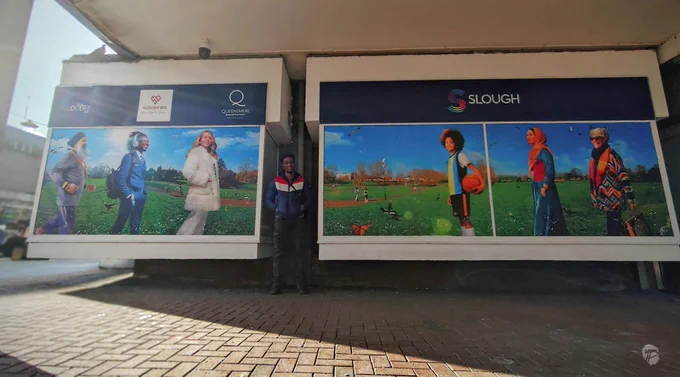 My print design display for The Queensmere Observatory Shopping Centre in Slough. The designs were created as part of a community arts project to celebrate Slough's local diversity and bring new life back to the high street. The print project was developed in partnership with Viva Slough and sponsored by The Slough Bid, with the support of Queensmere Observatory Shopping Centre.
