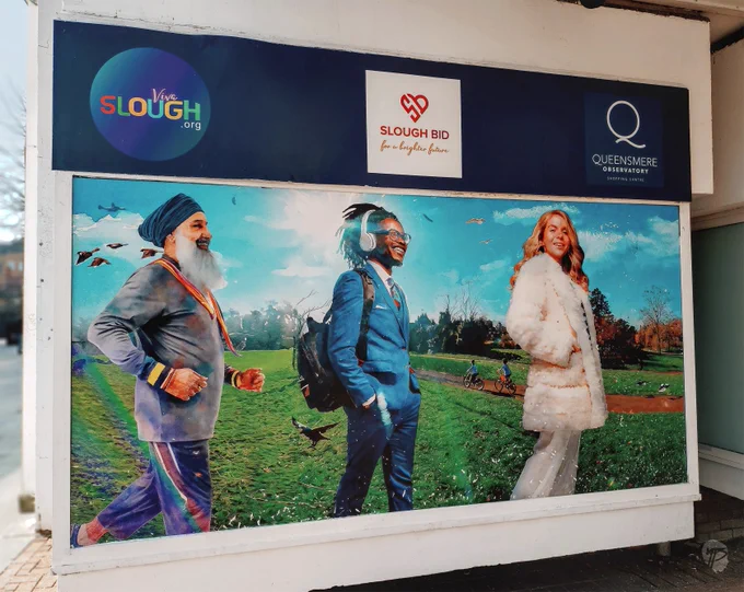 My print design display for The Queensmere Observatory Shopping Centre in Slough. The designs were created as part of a community arts project to celebrate Slough's local diversity and bring new life back to the high street. The print project was developed in partnership with Viva Slough and sponsored by The Slough Bid, with the support of Queensmere Observatory Shopping Centre.