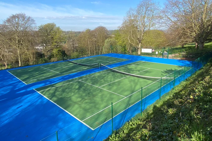 Renovated tennis courts at Connaught Park in Dover