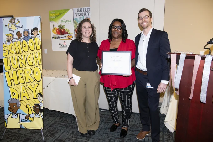 Lunch hero getting honored. 