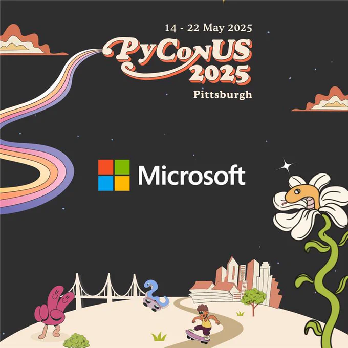 Microsoft will be attending PyCon 2025 taking place May 14-22 in Pittsburgh. 
