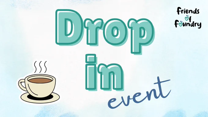 Drop in event banner with Friends of Foundry logo