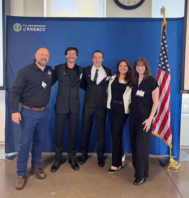 Photo of BuildingsNEXT team at the competition. 