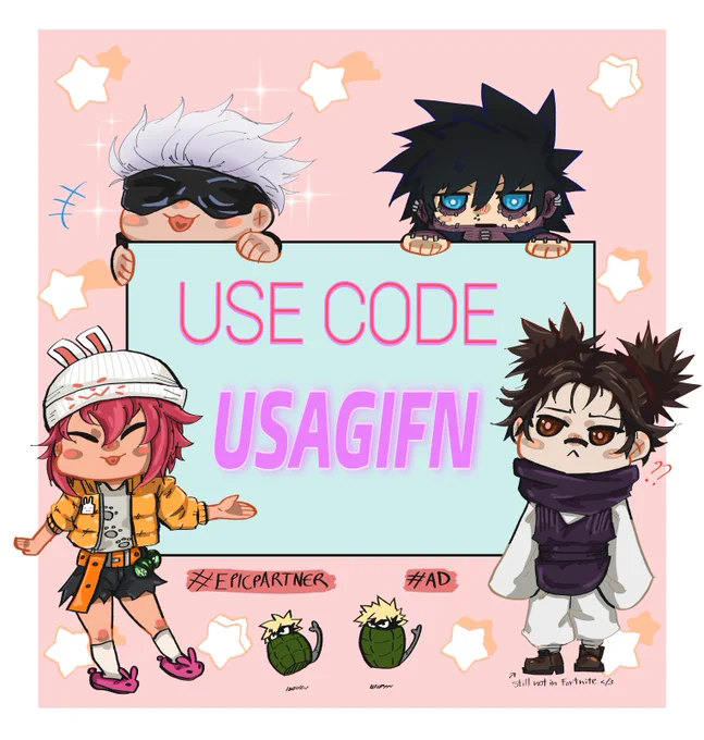 use code UsagiFN to support me!