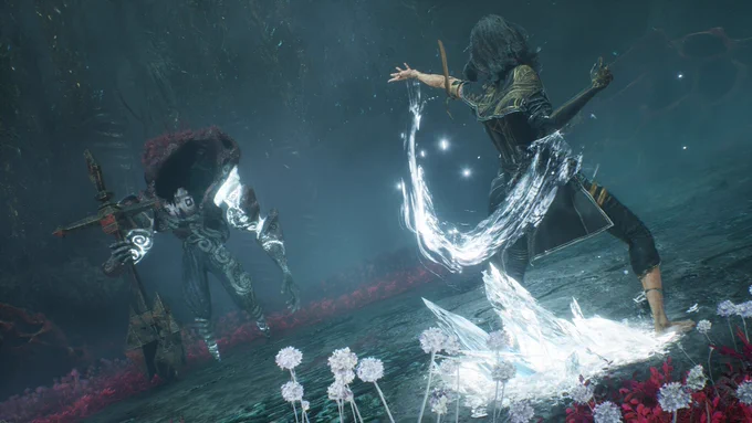 Clair Obscur: Expedition 33  player wields ice magic