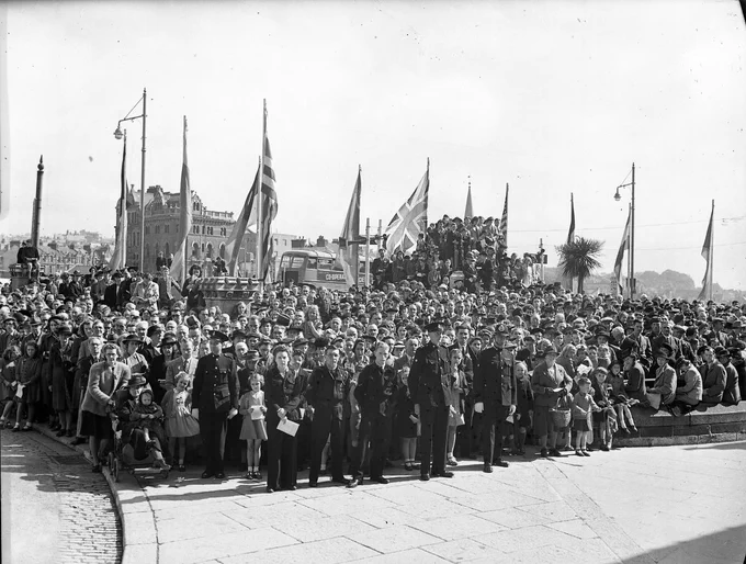 Image courtesy of The Box, Plymouth  | © Mirrorpix
Photograph, Victory in Europe, Plymouth