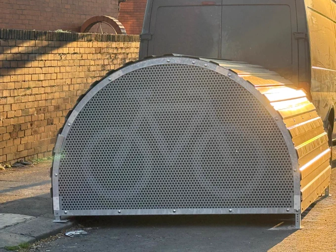 New Cycle Hangers in Levenshulme