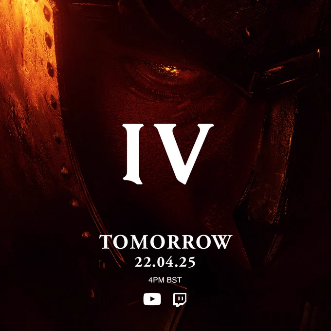 IV

Tomorrow

22/04/2025
4pm BST