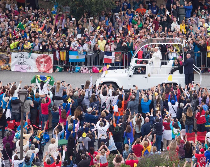 Pope Francis pictured during his visit to Philadelphia in 2015.