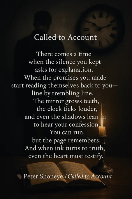 You can run,
but the page remembers.