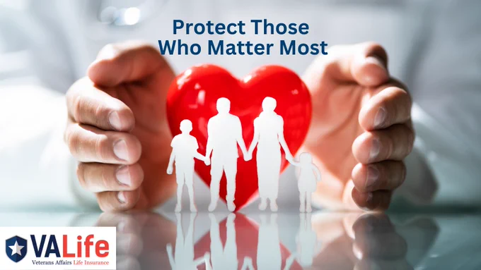 A pair of hands cupped around a heart and family. 