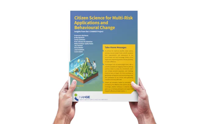 I-CHANGE second Policy Brief  "Citizen Science for Multi-Risk Applications and Behavioural Change"
