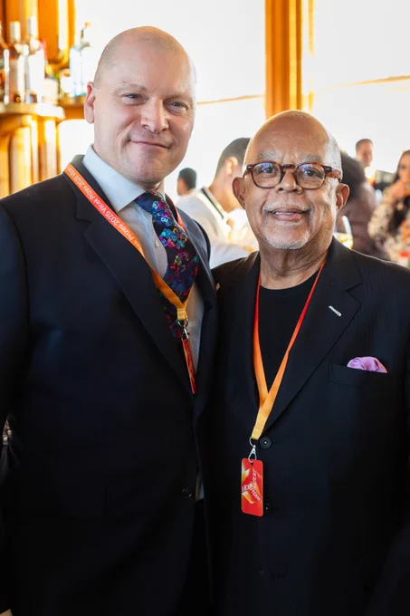 President Rick Kinsel with Dr. Henry Louis Gates Jr.