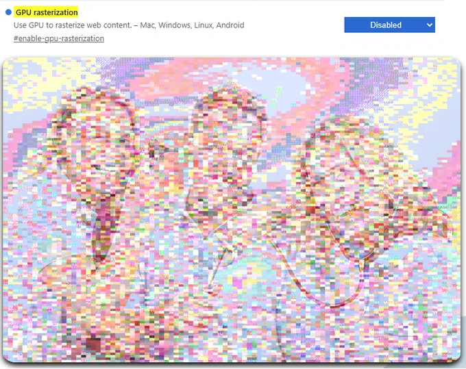 JPEG Graphic with pixelation effect, creates a mosaic-like look.