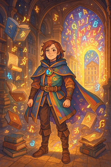 Wizard smiling